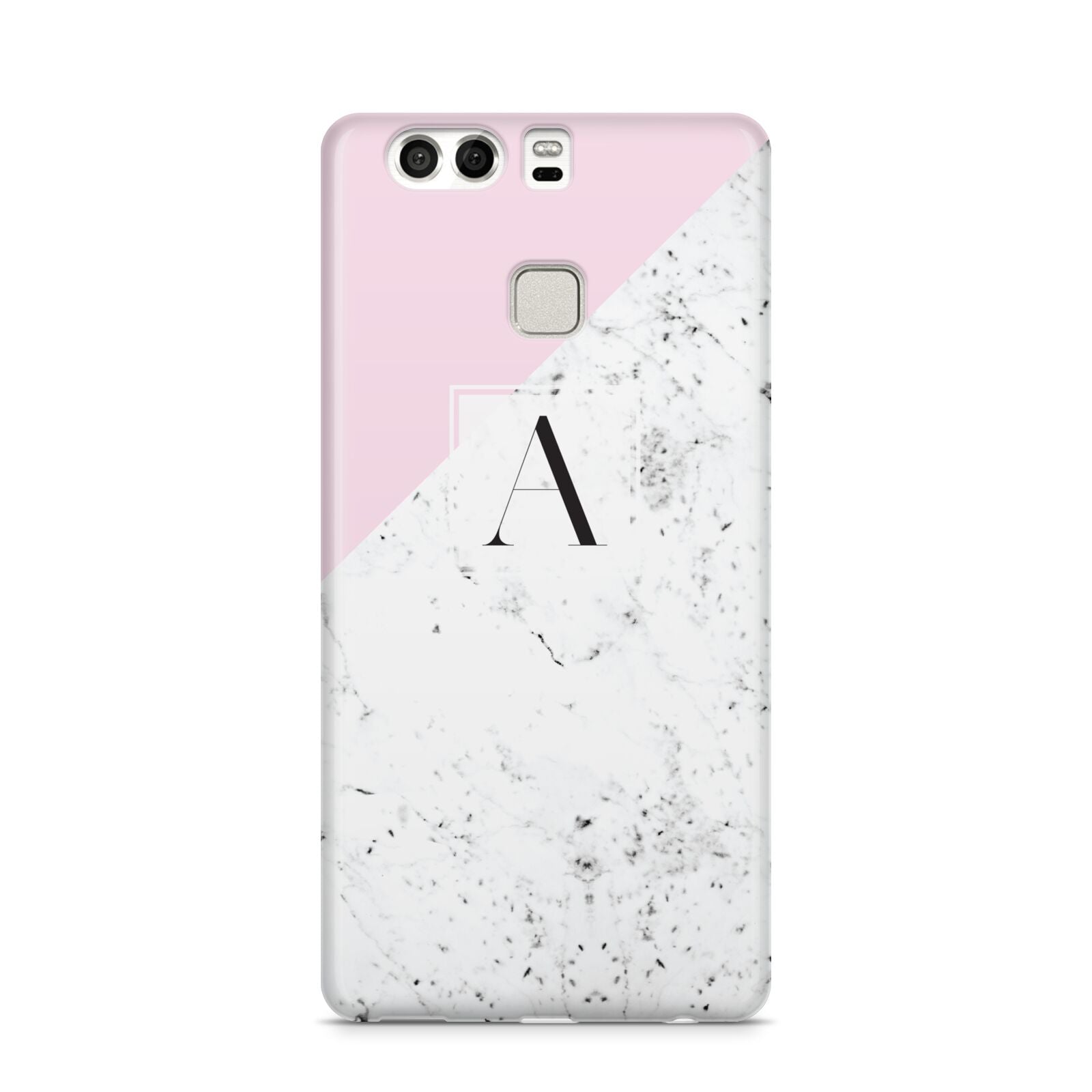 Personalised Monogram Initial Letter Marble Huawei P9 Case