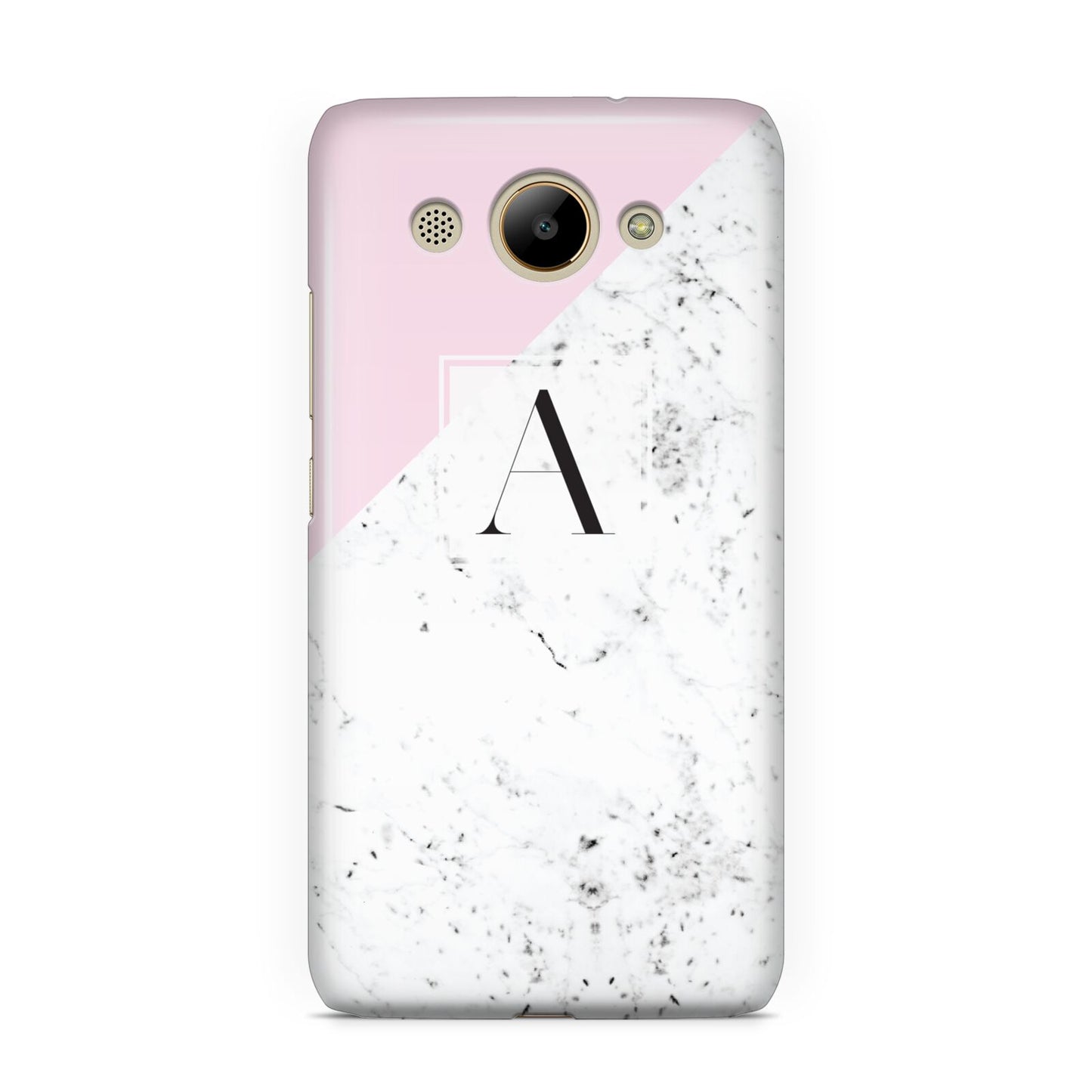 Personalised Monogram Initial Letter Marble Huawei Y3 2017