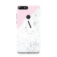 Personalised Monogram Initial Letter Marble Huawei Y7 2018