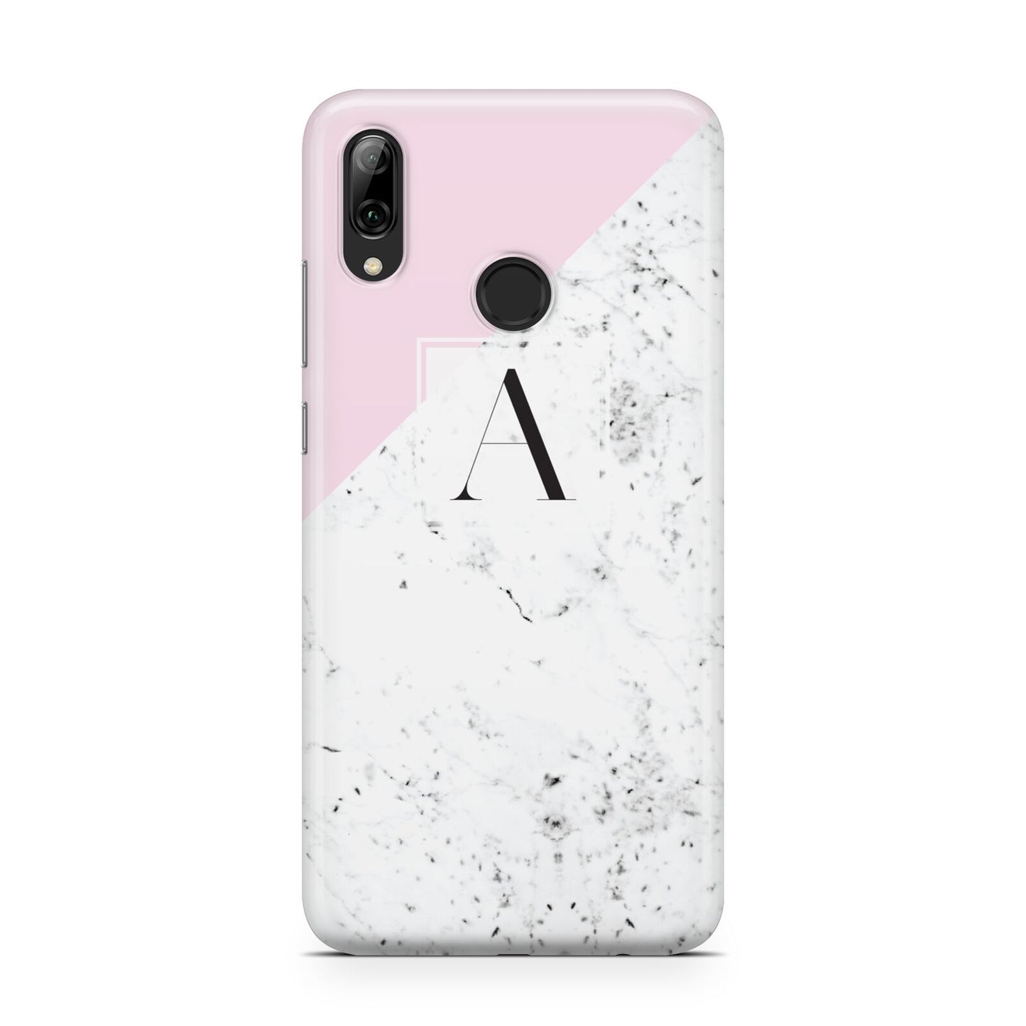Personalised Monogram Initial Letter Marble Huawei Y7 2019