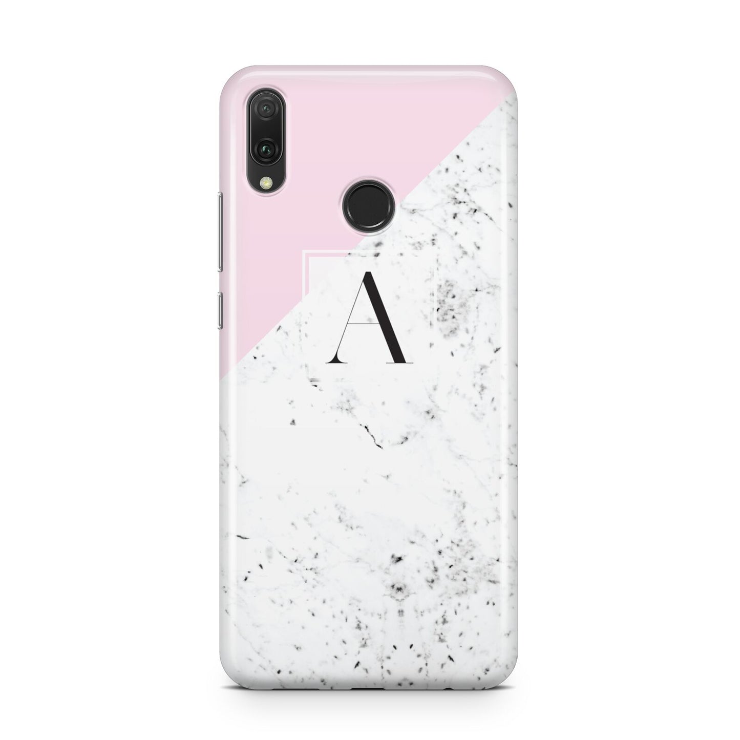 Personalised Monogram Initial Letter Marble Huawei Y9 2019