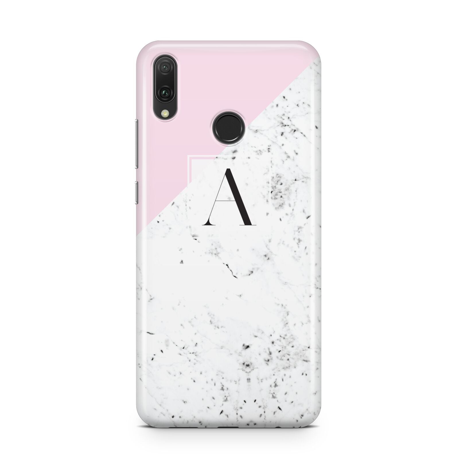 Personalised Monogram Initial Letter Marble Huawei Y9 2019