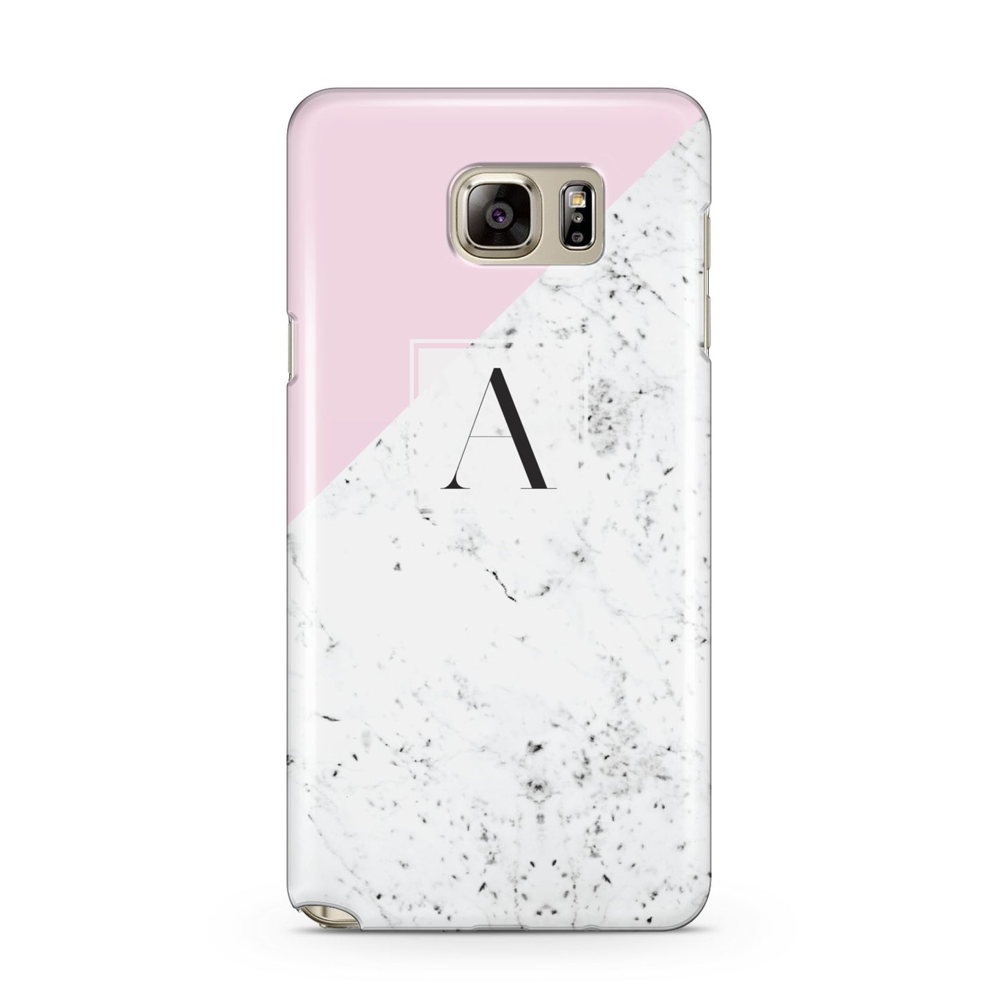 Personalised Monogram Initial Letter Marble Samsung Galaxy Note 5 Case