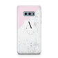 Personalised Monogram Initial Letter Marble Samsung Galaxy S10E Case