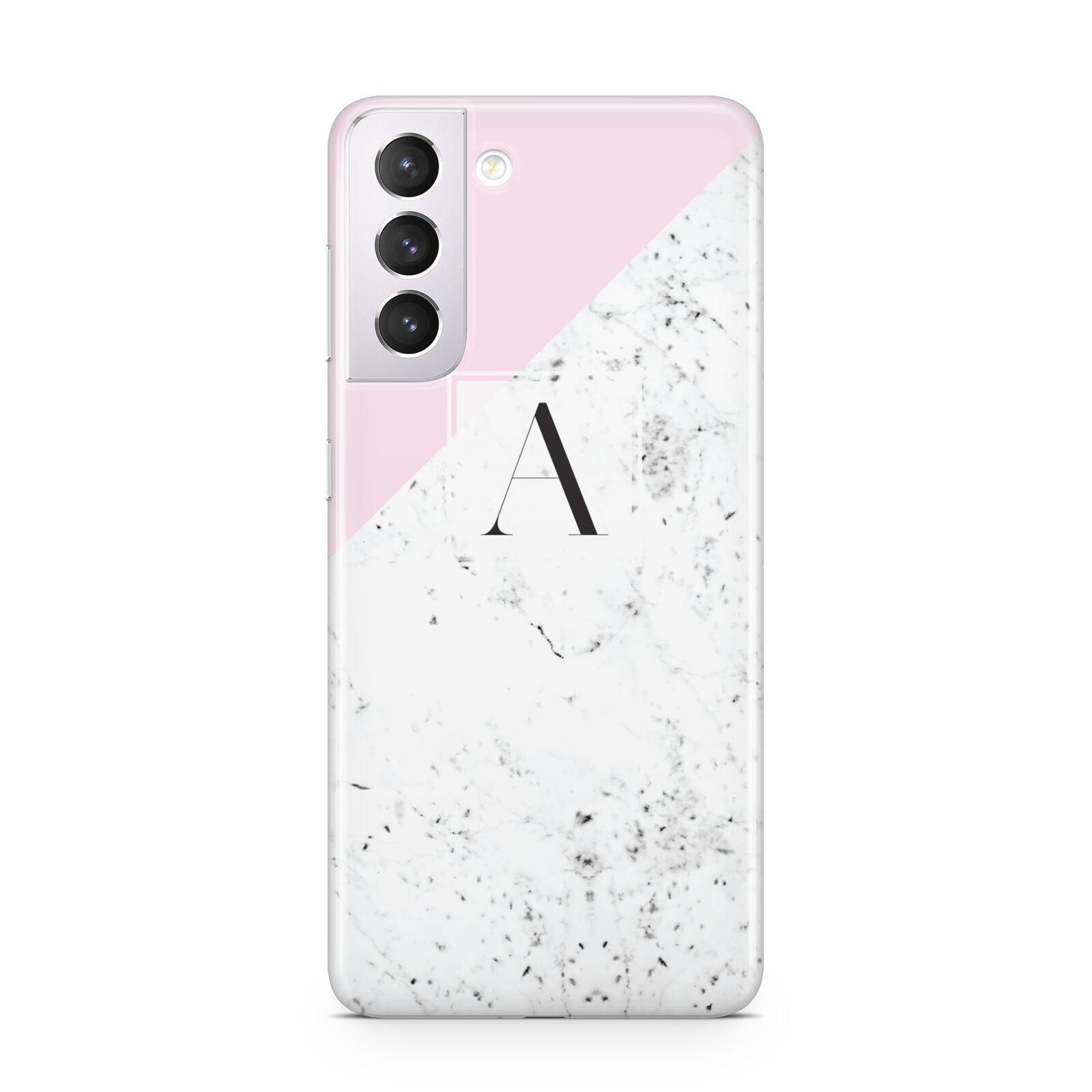 Personalised Monogram Initial Letter Marble Samsung S21 Case