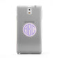 Personalised Monogram Initials Custom Clear Samsung Galaxy Note 3 Case
