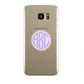 Personalised Monogram Initials Custom Clear Samsung Galaxy S7 Edge Case