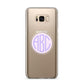 Personalised Monogram Initials Custom Clear Samsung Galaxy S8 Plus Case