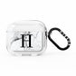 Personalised Monogram Marble Initial AirPods Clear Case 3rd Gen
