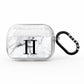 Personalised Monogram Marble Initial AirPods Pro Glitter Case