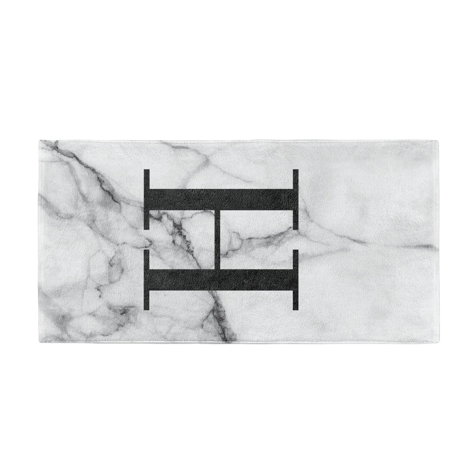 Personalised Monogram Marble Initial Beach Towel Alternative Image