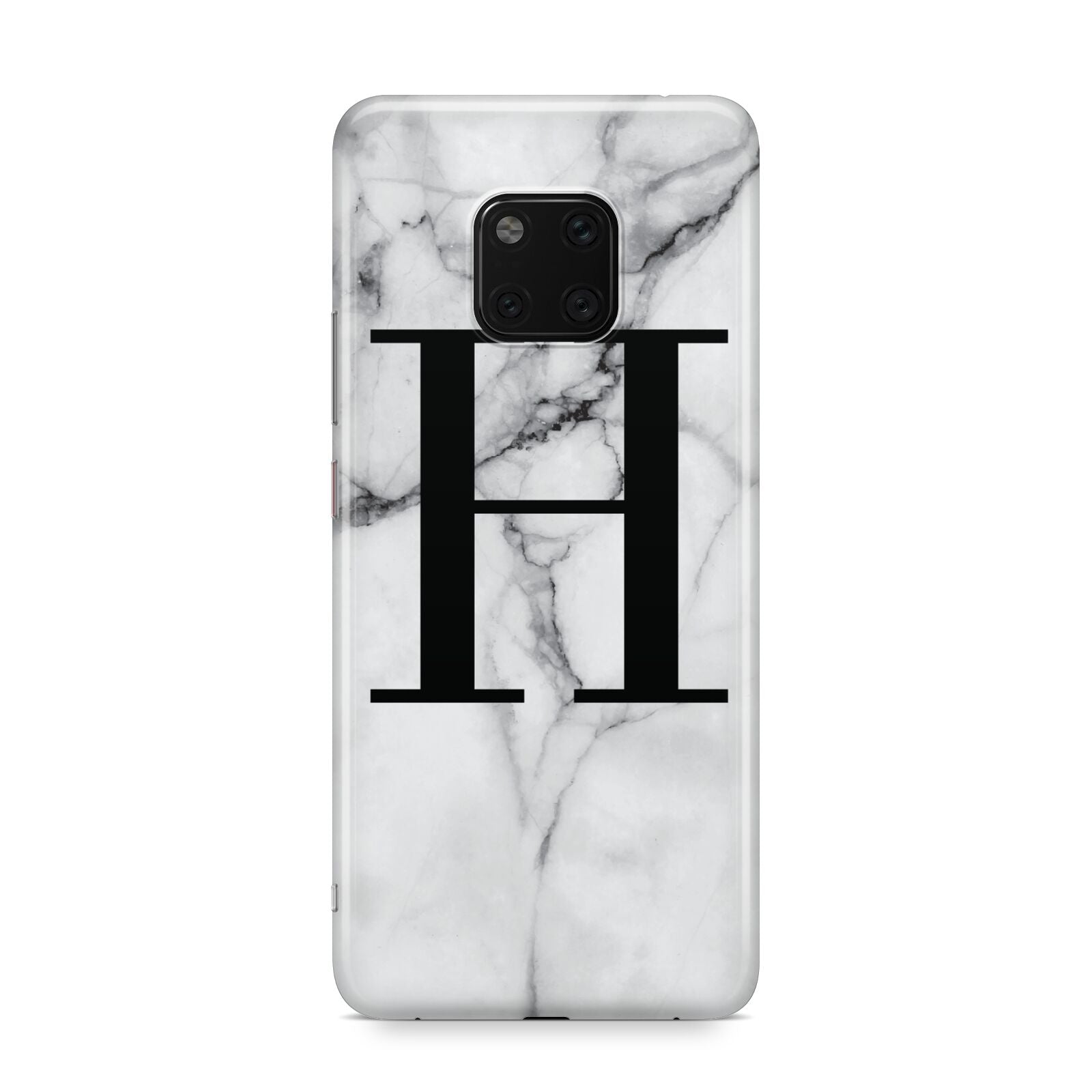 Personalised Monogram Marble Initial Huawei Mate 20 Pro Phone Case