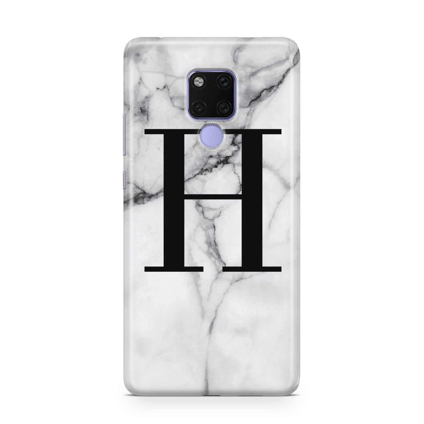 Personalised Monogram Marble Initial Huawei Mate 20X Phone Case