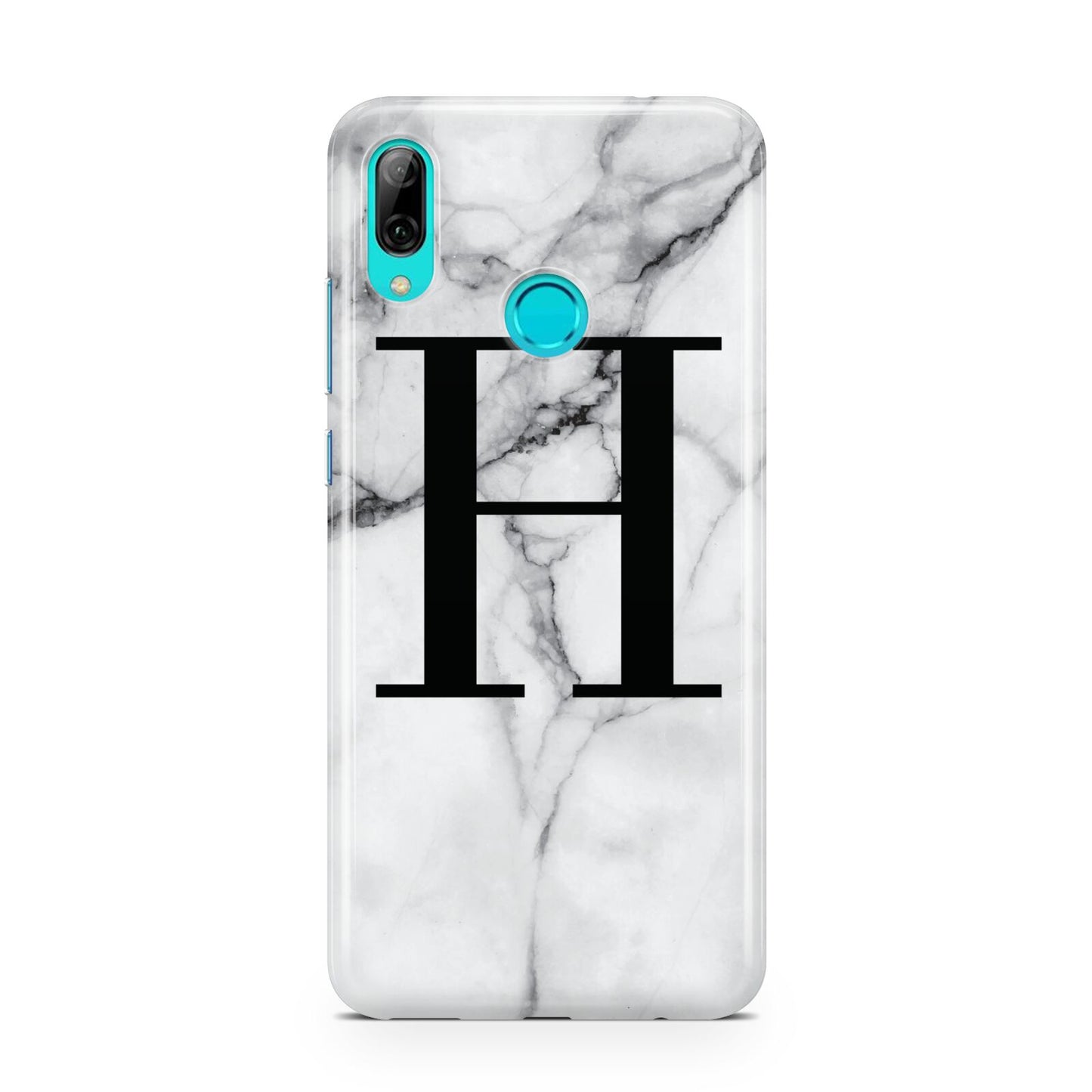 Personalised Monogram Marble Initial Huawei P Smart 2019 Case