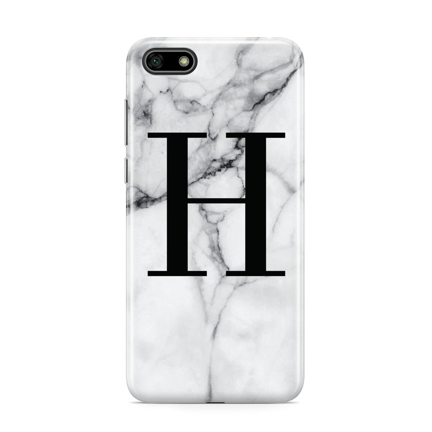 Personalised Monogram Marble Initial Huawei Y5 Prime 2018 Phone Case