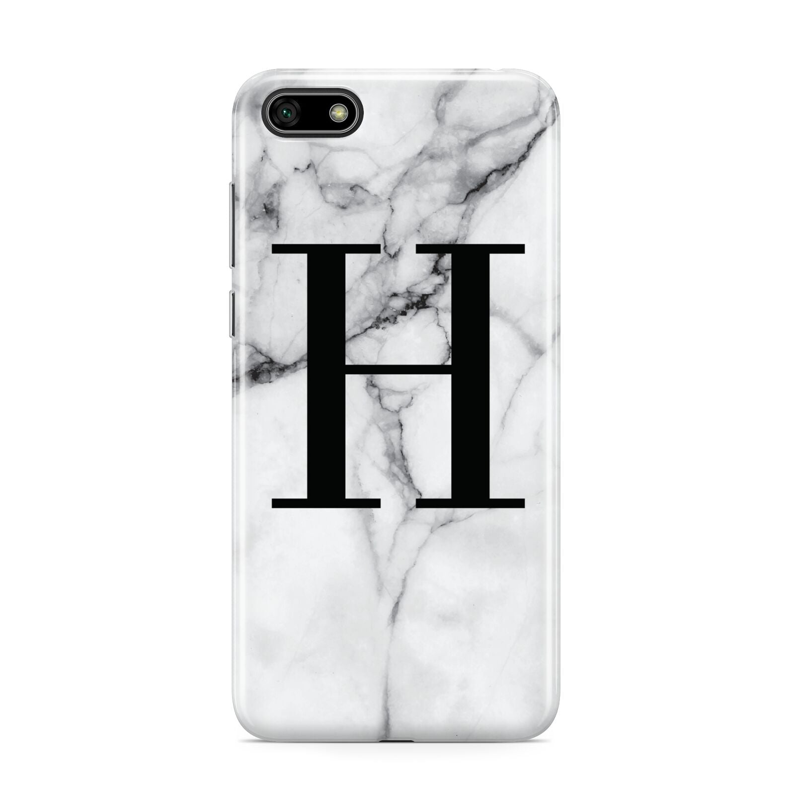 Personalised Monogram Marble Initial Huawei Y5 Prime 2018 Phone Case