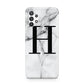 Personalised Monogram Marble Initial Samsung A32 5G Case