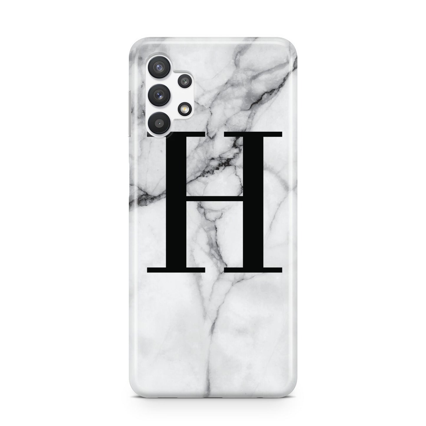 Personalised Monogram Marble Initial Samsung A32 5G Case