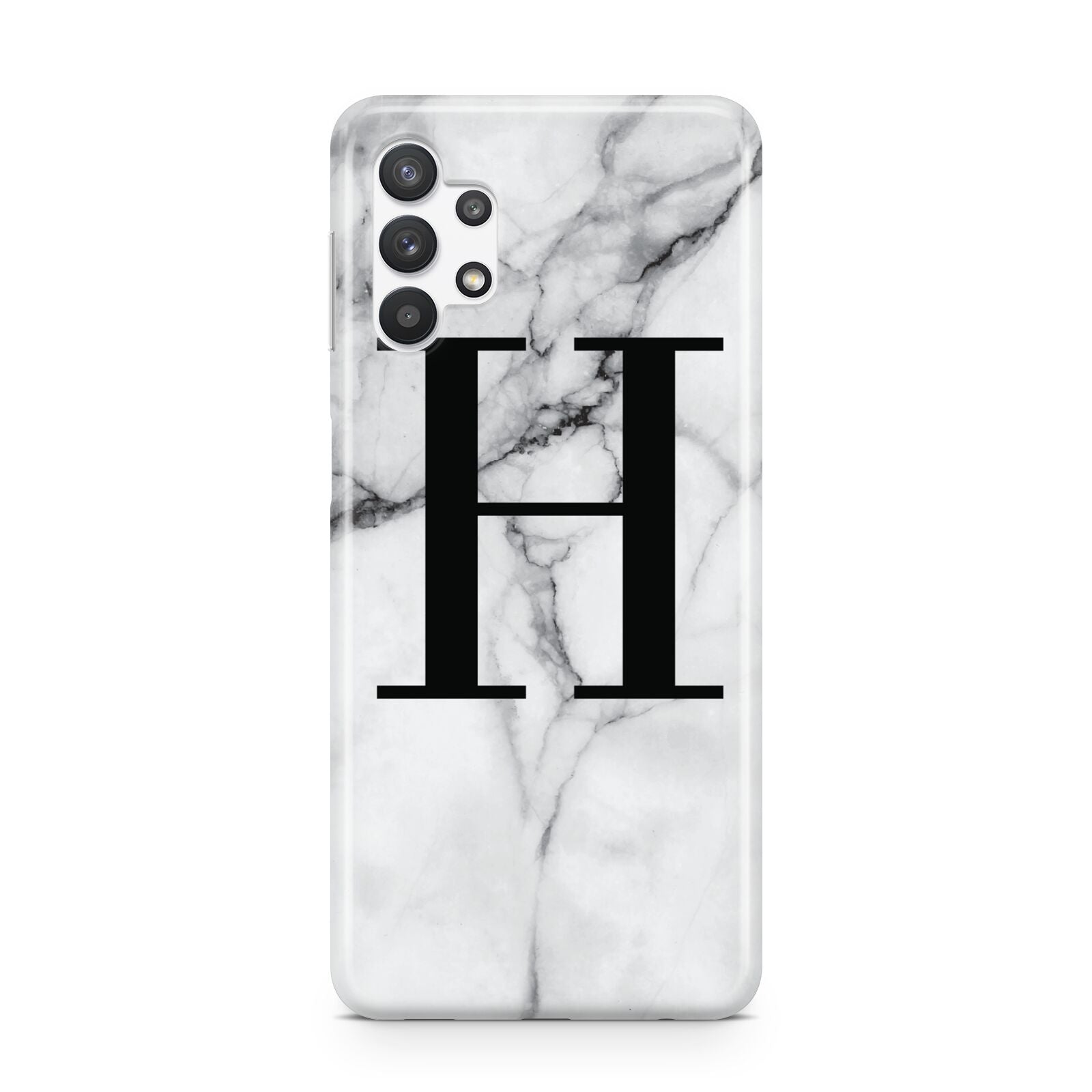 Personalised Monogram Marble Initial Samsung A32 5G Case