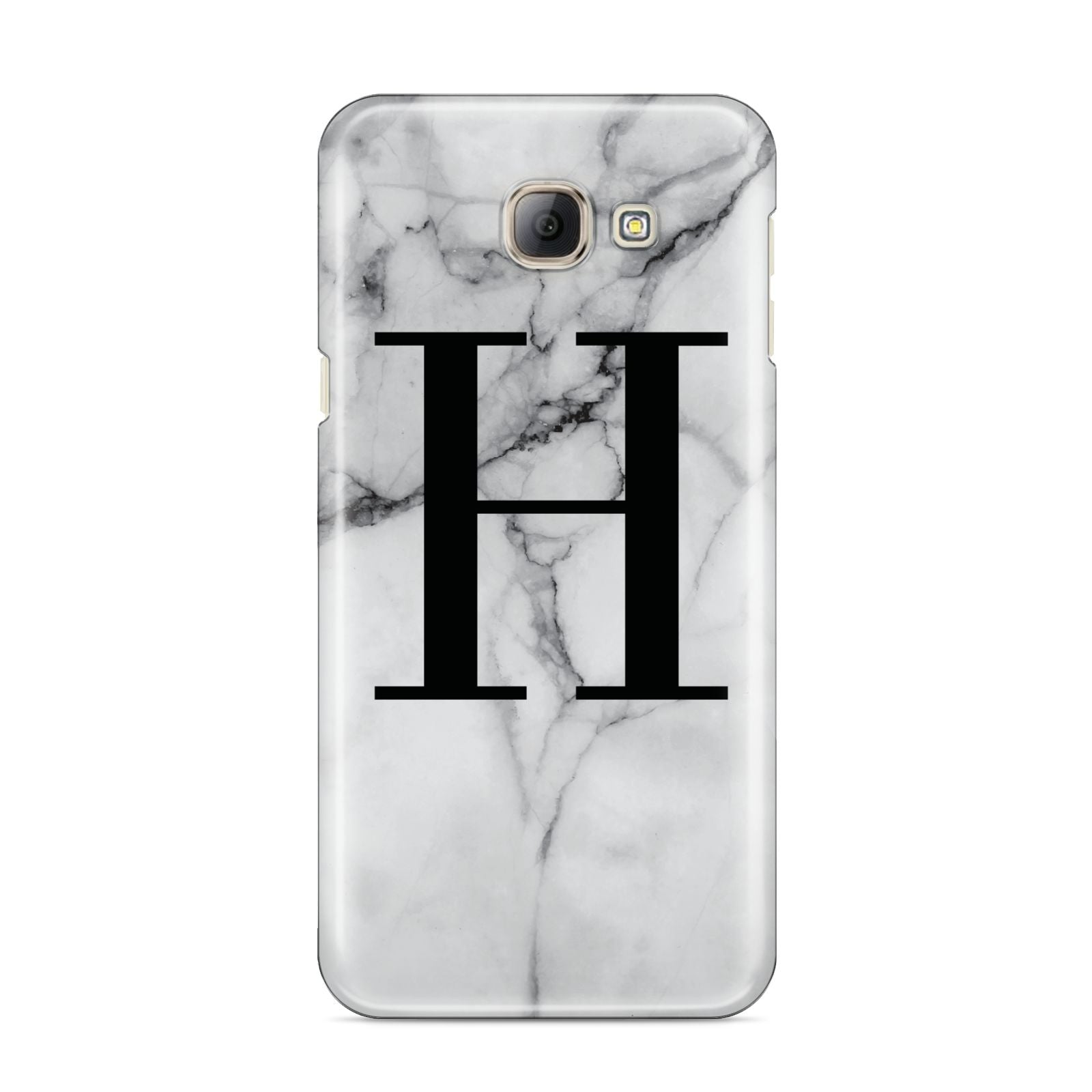 Personalised Monogram Marble Initial Samsung Galaxy A8 2016 Case