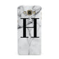 Personalised Monogram Marble Initial Samsung Galaxy A8 Case