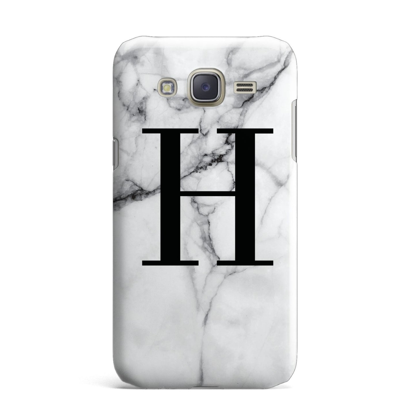 Personalised Monogram Marble Initial Samsung Galaxy J7 Case