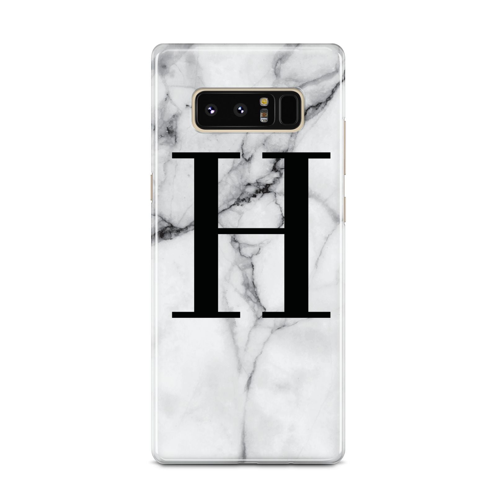 Personalised Monogram Marble Initial Samsung Galaxy Note 8 Case