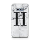Personalised Monogram Marble Initial Samsung Galaxy S10E Case