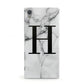 Personalised Monogram Marble Initial Sony Xperia Case