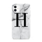 Personalised Monogram Marble Initial iPhone 11 3D Tough Case