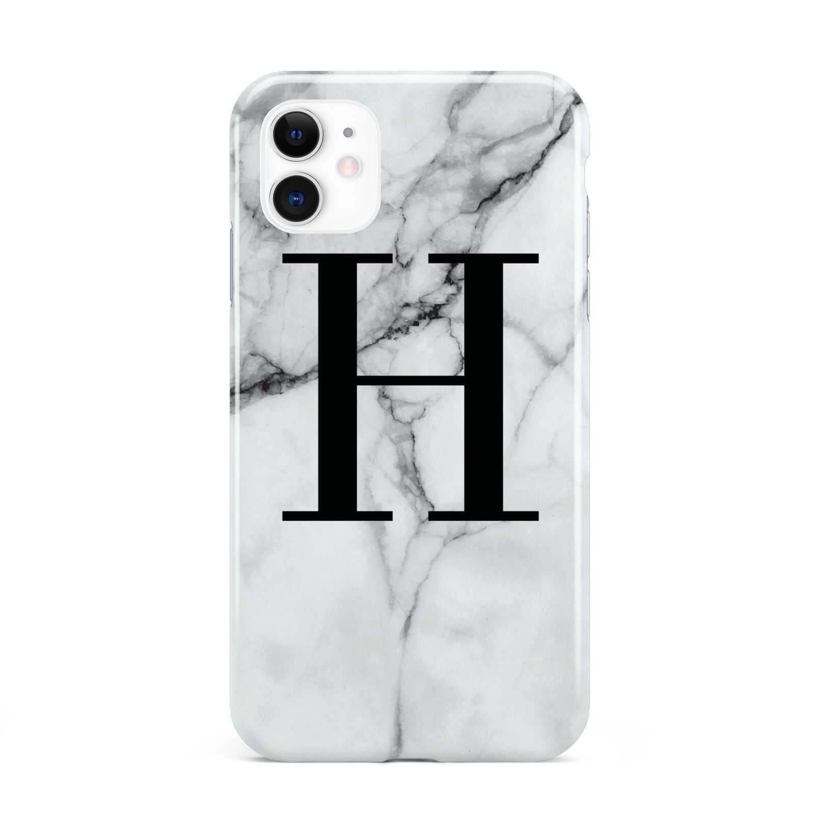 Personalised Monogram Marble Initial iPhone 11 3D Tough Case