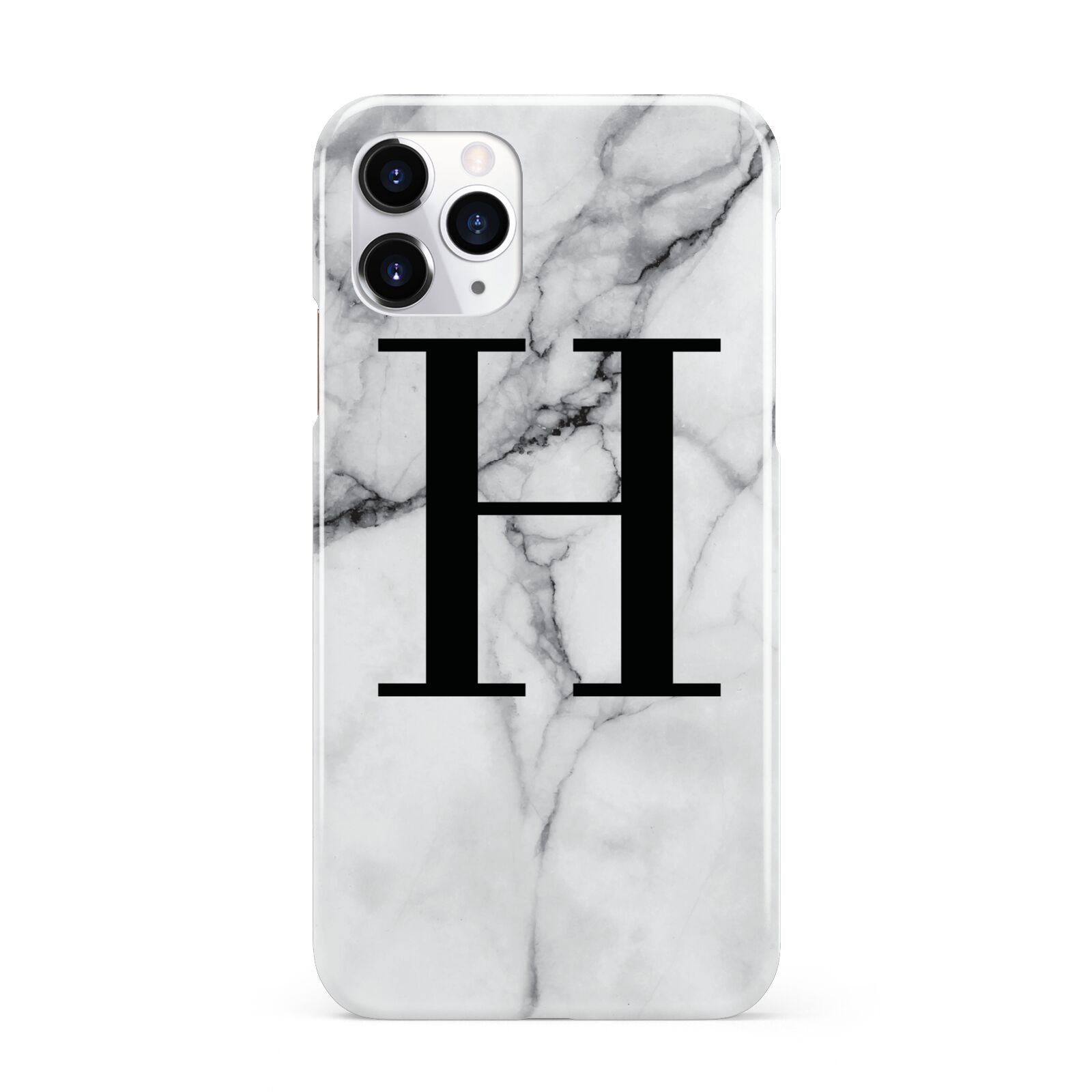 Personalised Monogram Marble Initial iPhone 11 Pro 3D Snap Case