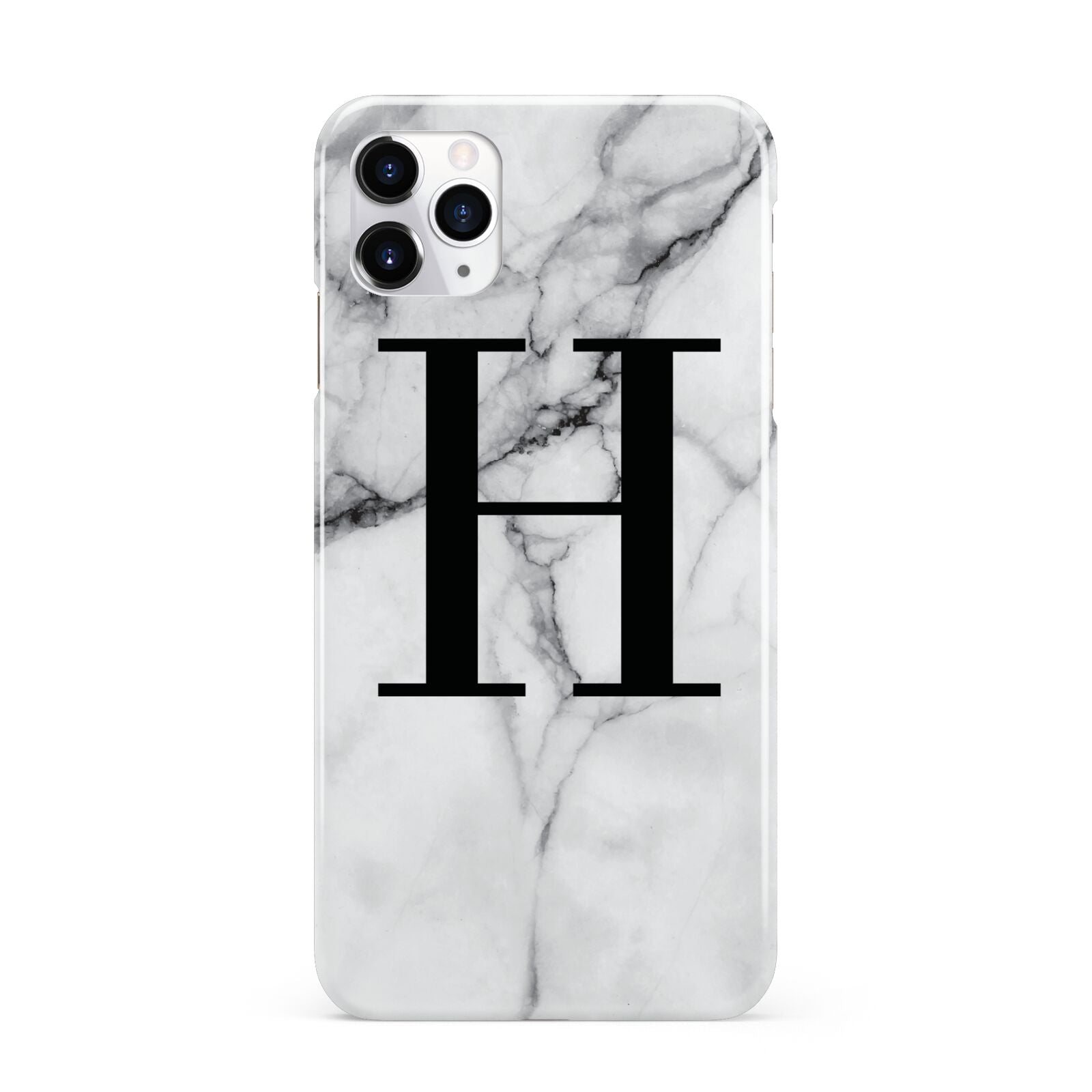 Personalised Monogram Marble Initial iPhone 11 Pro Max 3D Snap Case