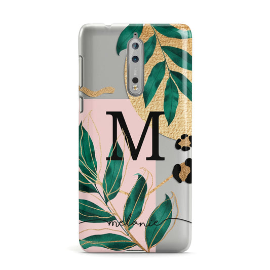 Personalised Monogram Tropical Nokia Case