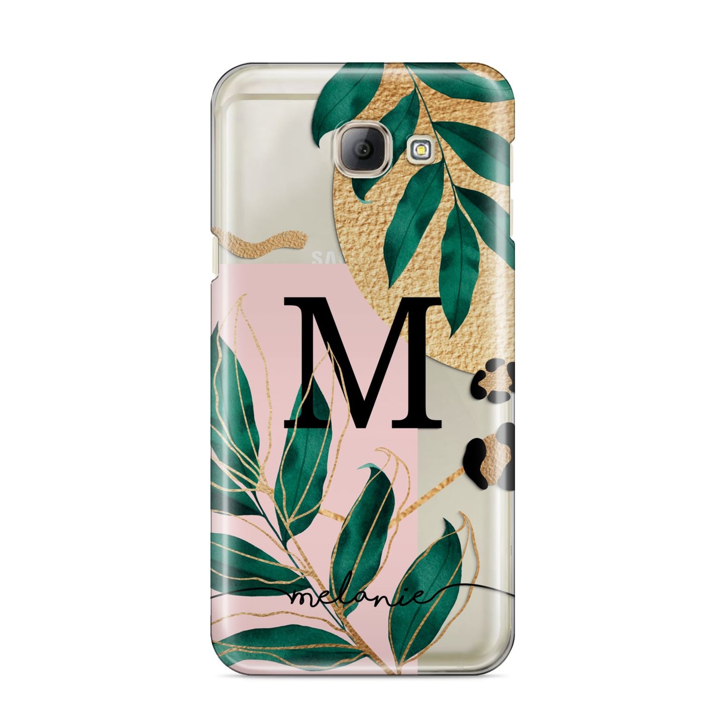 Personalised Monogram Tropical Samsung Galaxy A8 2016 Case
