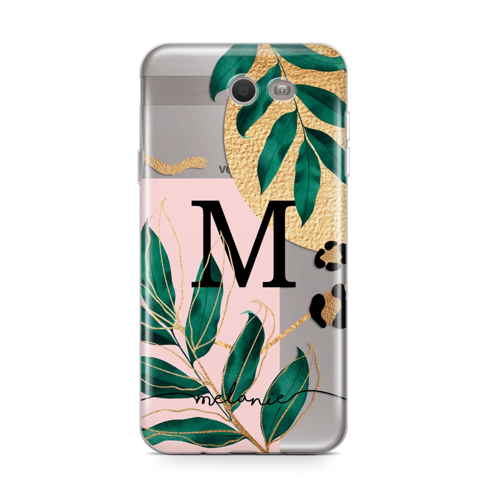Personalised Monogram Tropical Samsung Galaxy J7 2017 Case