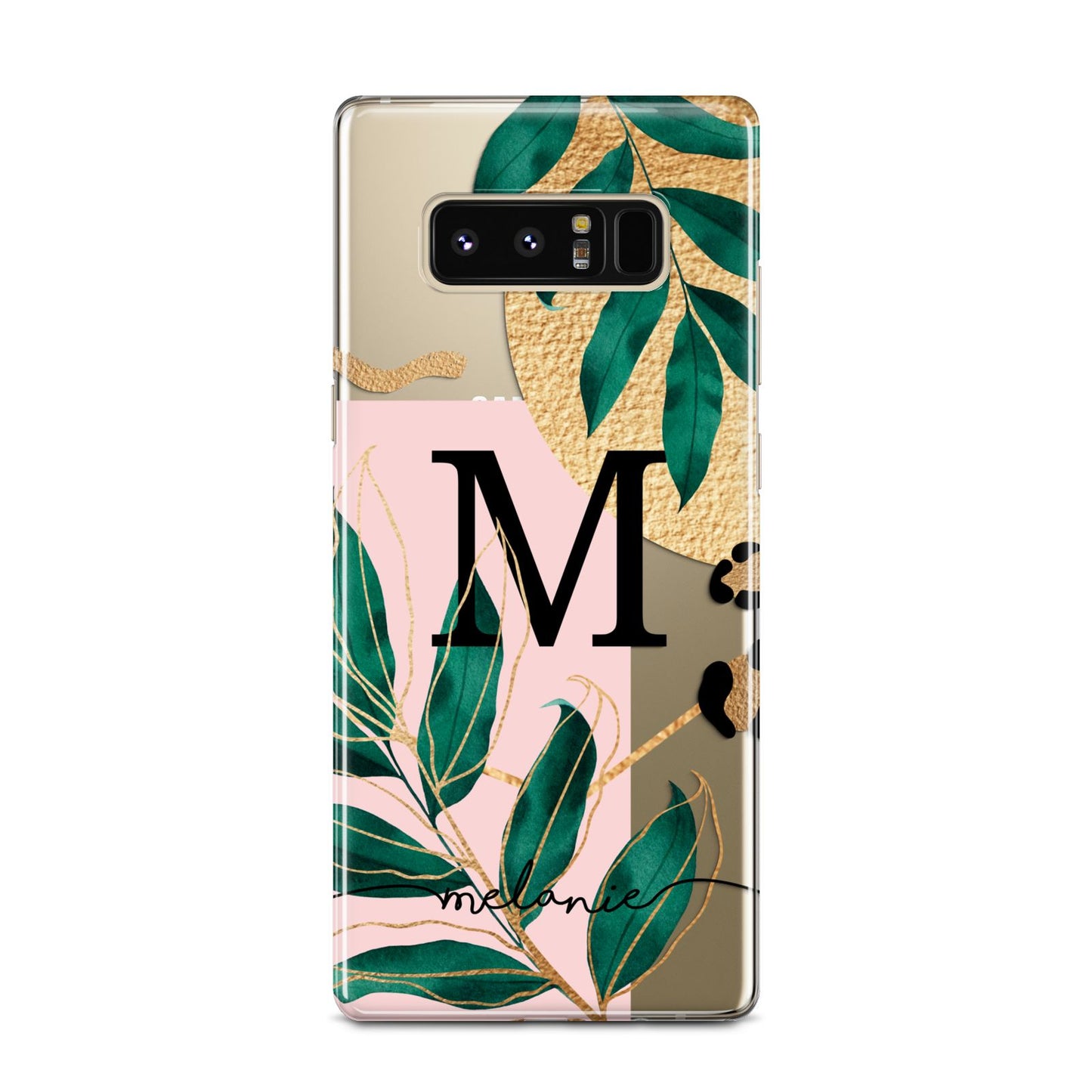 Personalised Monogram Tropical Samsung Galaxy Note 8 Case
