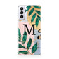 Personalised Monogram Tropical Samsung S21 Plus Case