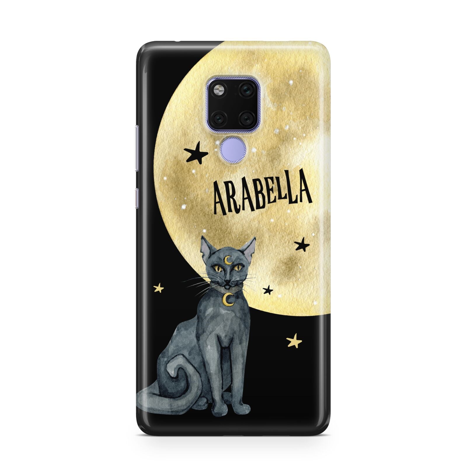 Personalised Moon Cat Halloween Huawei Mate 20X Phone Case
