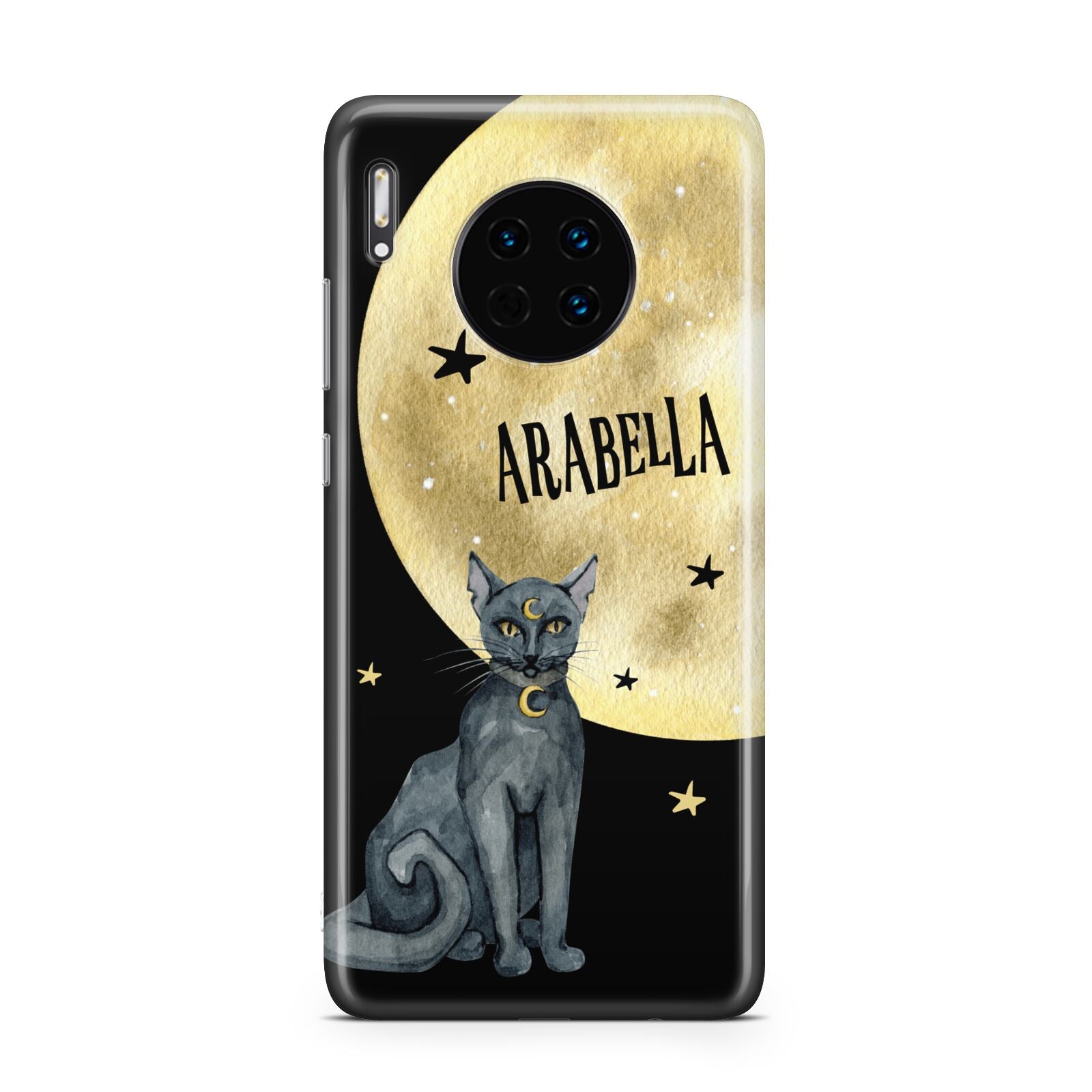 Personalised Moon Cat Halloween Huawei Mate 30