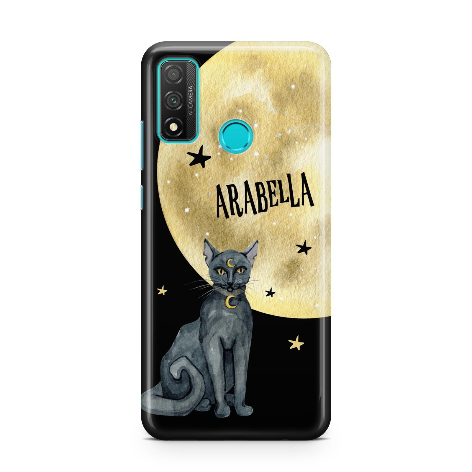 Personalised Moon Cat Halloween Huawei P Smart 2020