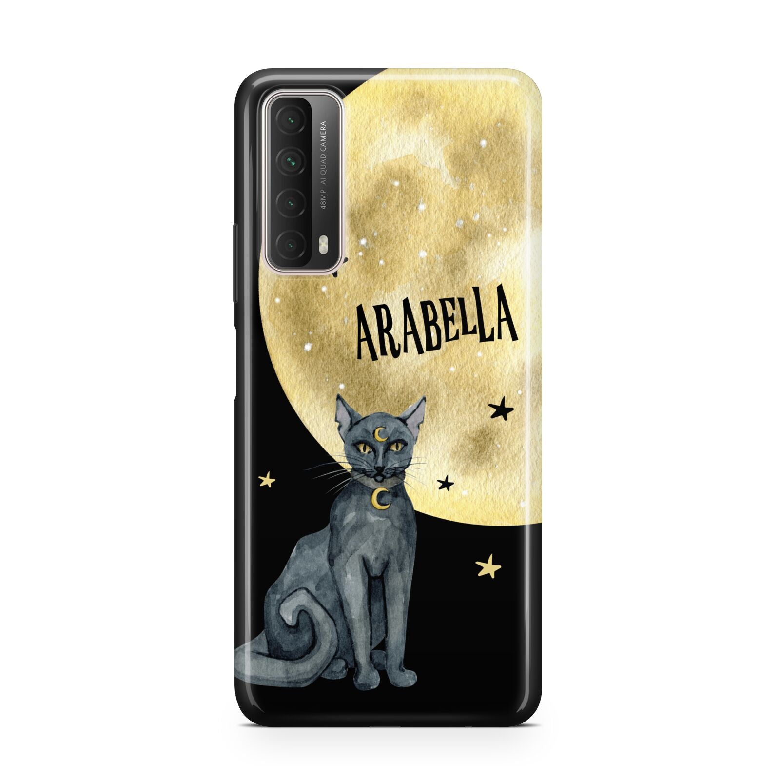 Personalised Moon Cat Halloween Huawei P Smart 2021