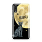 Personalised Moon Cat Halloween Huawei P20 Phone Case