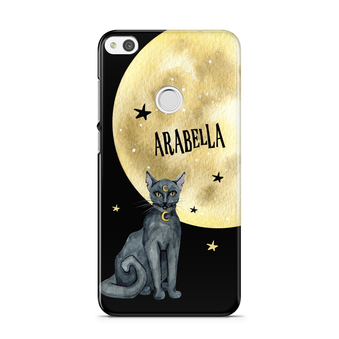Personalised Moon Cat Halloween Huawei P8 Lite Case