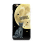 Personalised Moon Cat Halloween iPhone 6 Plus 3D Snap Case on Gold Phone