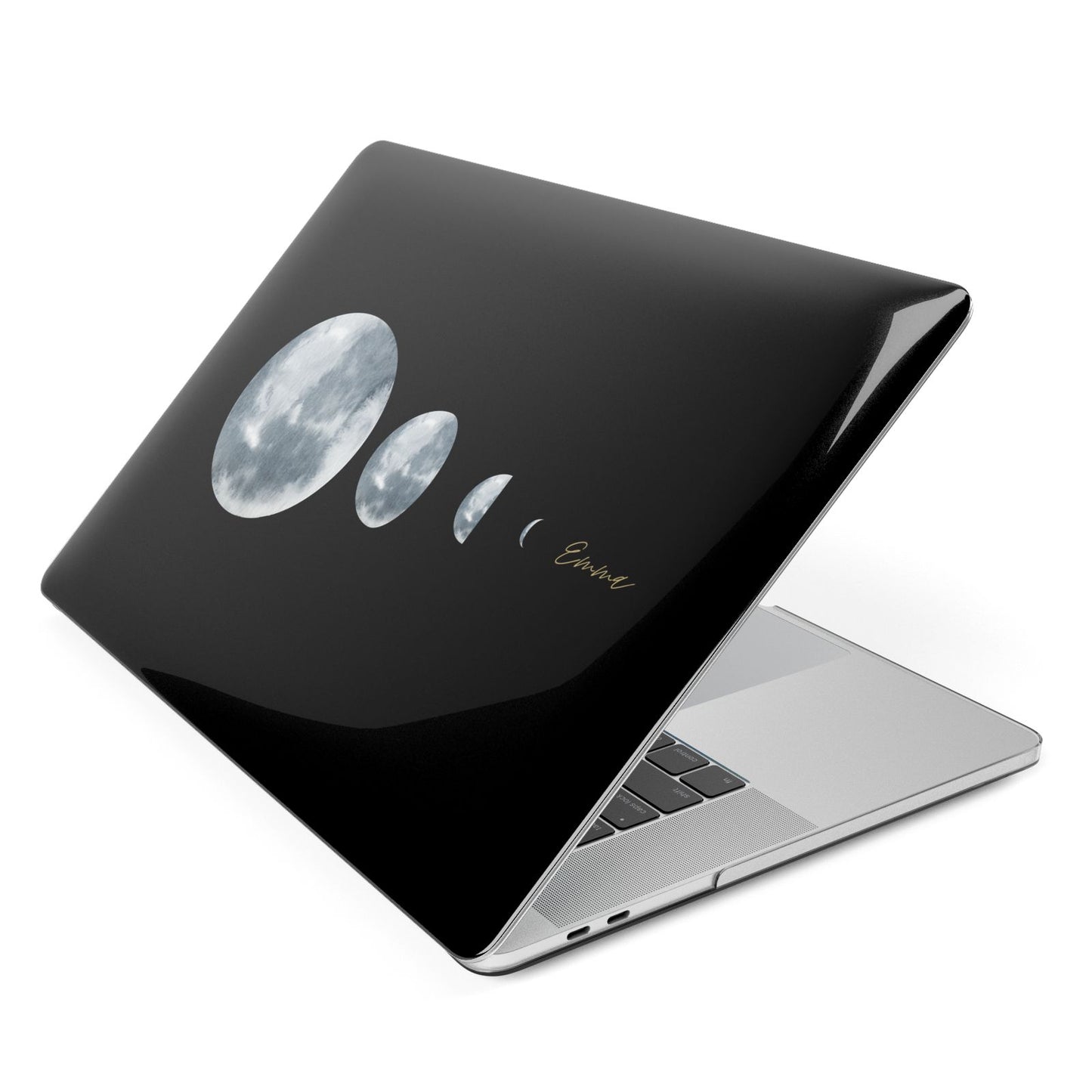 Personalised Moon Phases Apple MacBook Case Side View