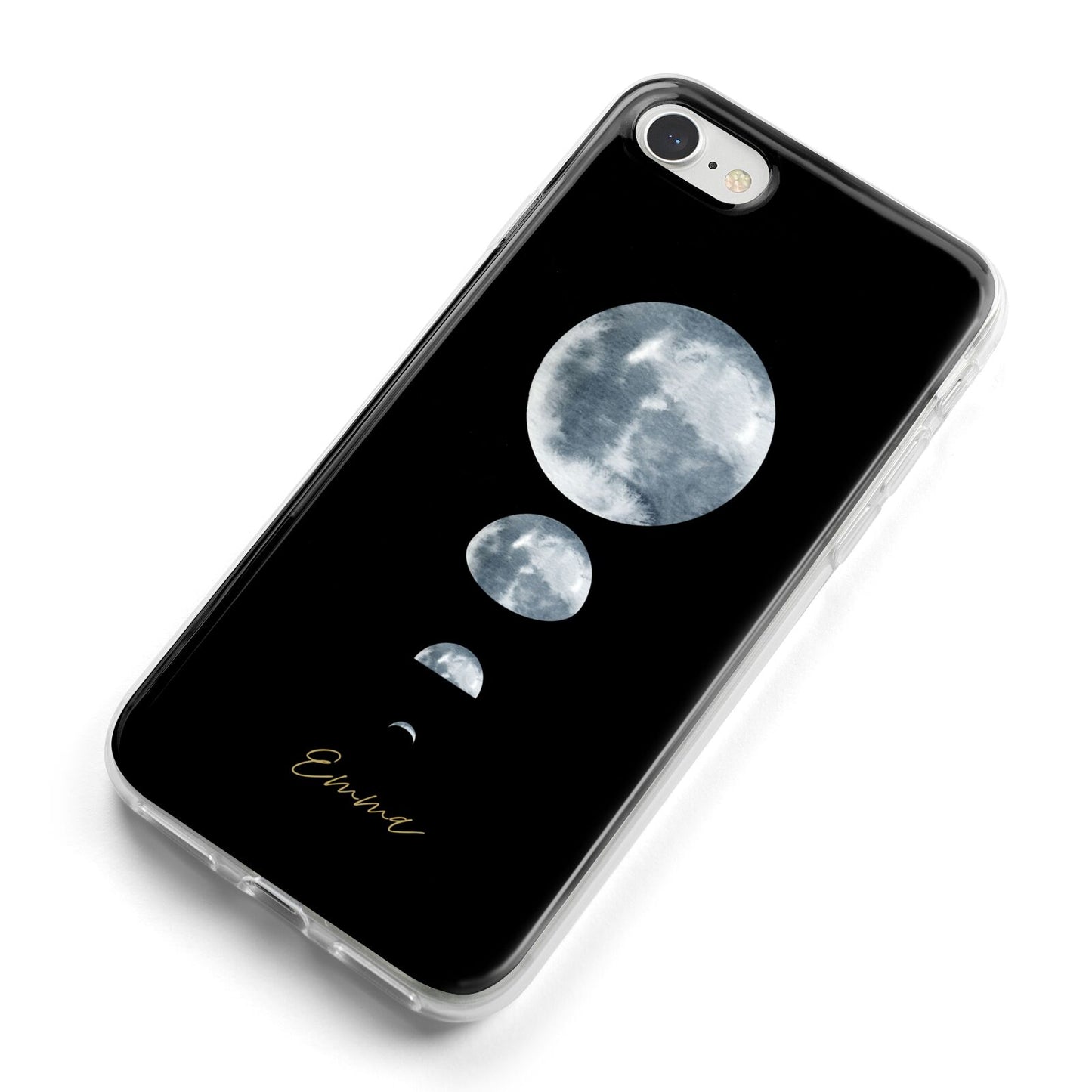 Personalised Moon Phases iPhone 8 Bumper Case on Silver iPhone Alternative Image