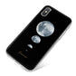 Personalised Moon Phases iPhone X Bumper Case on Silver iPhone