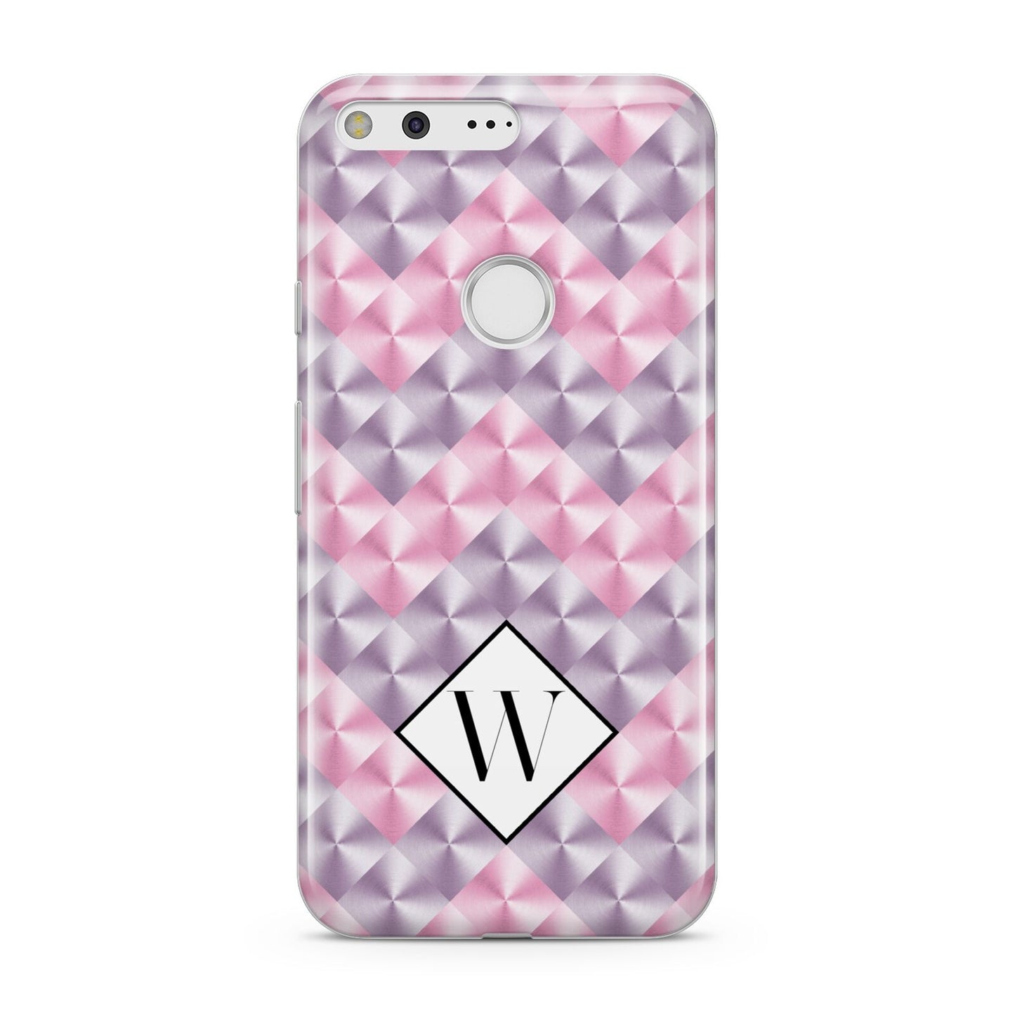 Personalised Mother Of Pearl Monogram Letter Google Pixel Case