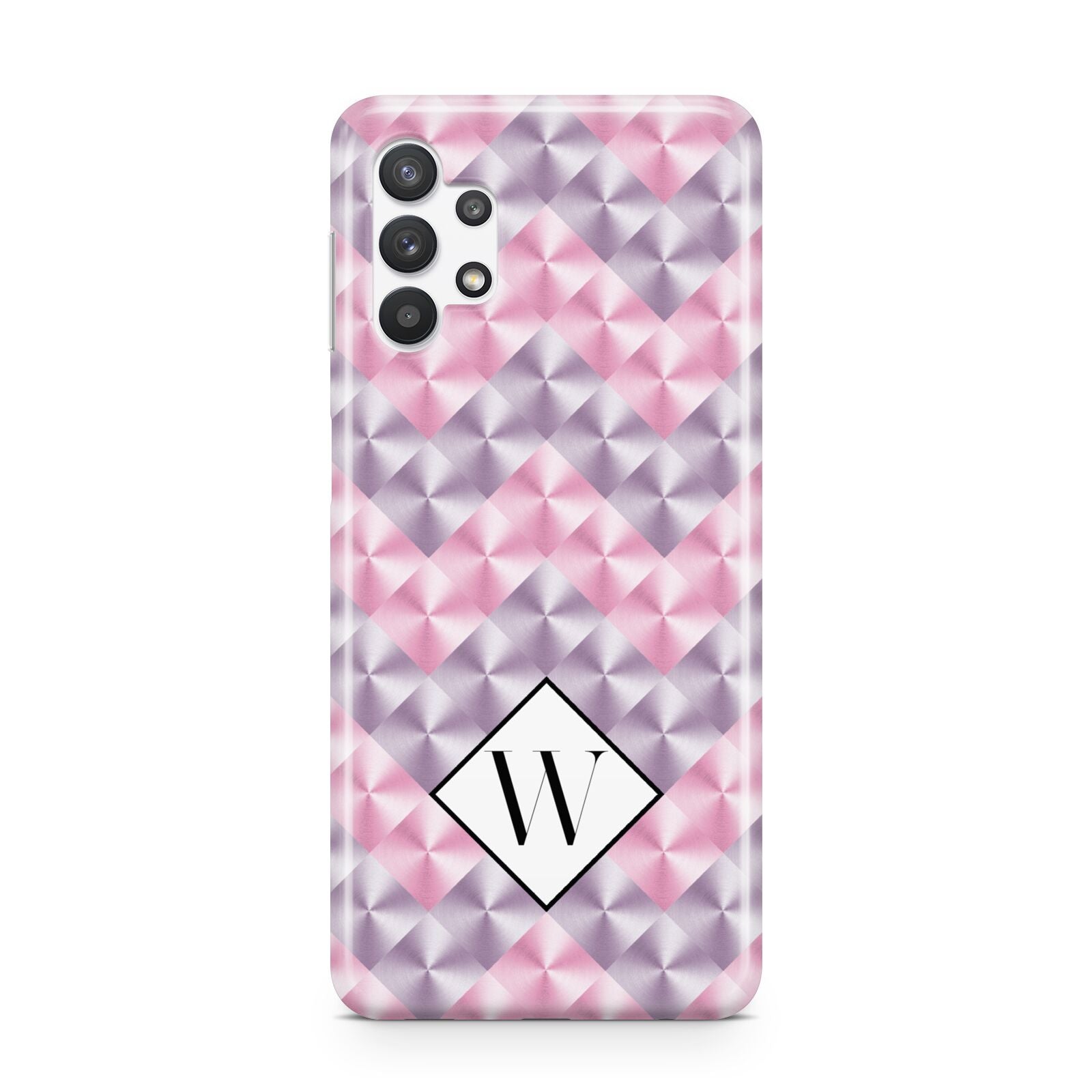 Personalised Mother Of Pearl Monogram Letter Samsung A32 5G Case
